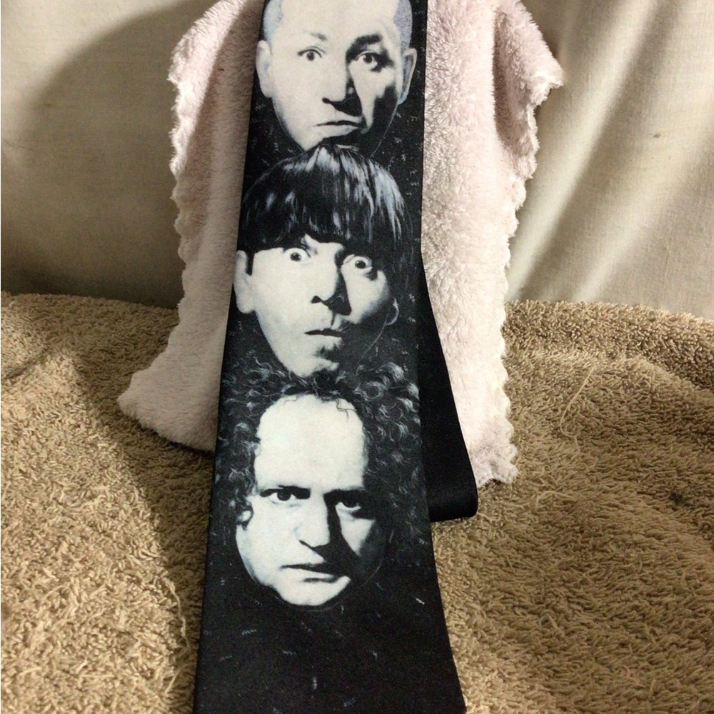 Ralph Marlin Black Satin Necktie with Subtle Pattern